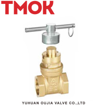 brass internal thread lockable handle brass stop valve
